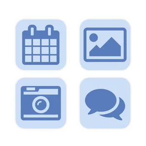 Blue Theme بسته آیکون برنامه[v7lp3ASQRCsM9y65e2xF]