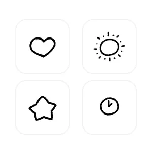 シンプル App Icon Pack[3dytLWRU2vA0sM1OvlPa]