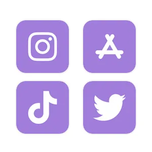 Purple Aesthetic Home Screen აპლიკაციის ხატულა პაკეტი[Inw8tHwaQcKQ37RVnRw7]