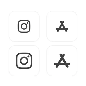 シンプル（白） App Icon Pack[aUcTc8X9nGF3qtMDbN3i]