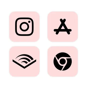 Pink Aesthetic Home Screen App Icon Pack[Fm726pIlSvnp7HYwmVHP]