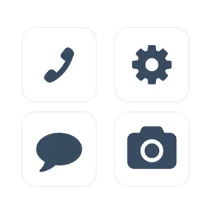 青　水色　白　ベージュ　海　シンプル　 App Icon Pack[420DENRPXcu8oai82IQD]