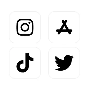 HUNTER × HUNTER　ハンターハンター　幻影旅団　白黒　モノクロ　クロロ App Icon Pack[BlKfoAf0hxpZrhyTlWCp]