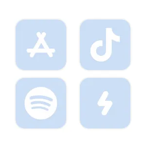 Light blue App Icon Pack[TeMLEXB3EdgXFNtAdOzC]