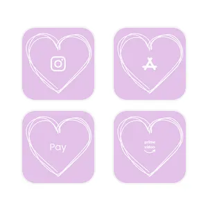 手書きハート♥︎ بسته آیکون برنامه[XQCbcInZu4qnBZK72zwF]