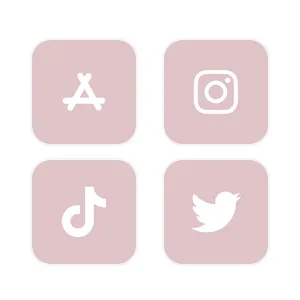 Pink icons and background აპლიკაციის ხატულა პაკეტი[uJr1JI0OGC34t7fkZyqJ]