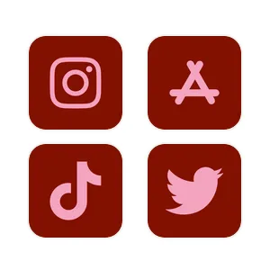 red n pink theme بسته آیکون برنامه[QTDQYNnkdAF3vd4xOVwN]