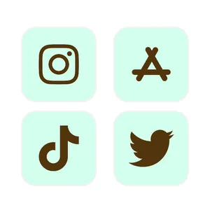 チョコミント App Icon Pack[CV6f5cUoIkqFZE3bGw0d]