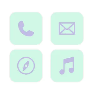 MINT×LAVENDER აპლიკაციის ხატულა პაკეტი[3MzX74IWVBNdJNrEgDyI]