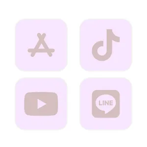 Light Purple App Icon Pack[Gj40whs6Q4B0H2SUx4LY]