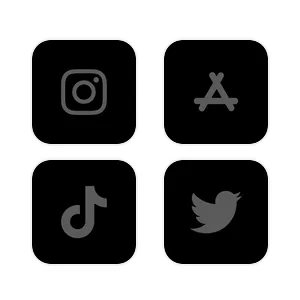 Black App Icon Pack[t1UyqlercBRgXH4nJ3Re]