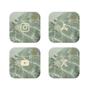 ミントグリーンの安らぎ App Icon Pack[C8BVsjxp1mf3DrrTl2k2]