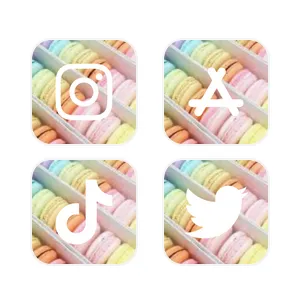 Pastel macaroons აპლიკაციის ხატულა პაკეტი[KQDQ2TDiQBUKGI7ZSng3]