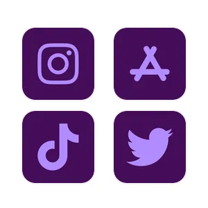 purple aesthetic აპლიკაციის ხატულა პაკეტი[MehuR33qH2S9xlL2M7lf]