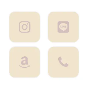 beigeﾍﾞｰｼﾞｭ. × sunset夕日. App Icon Pack[lZ4Oqs6pjKGvgUWDi09c]