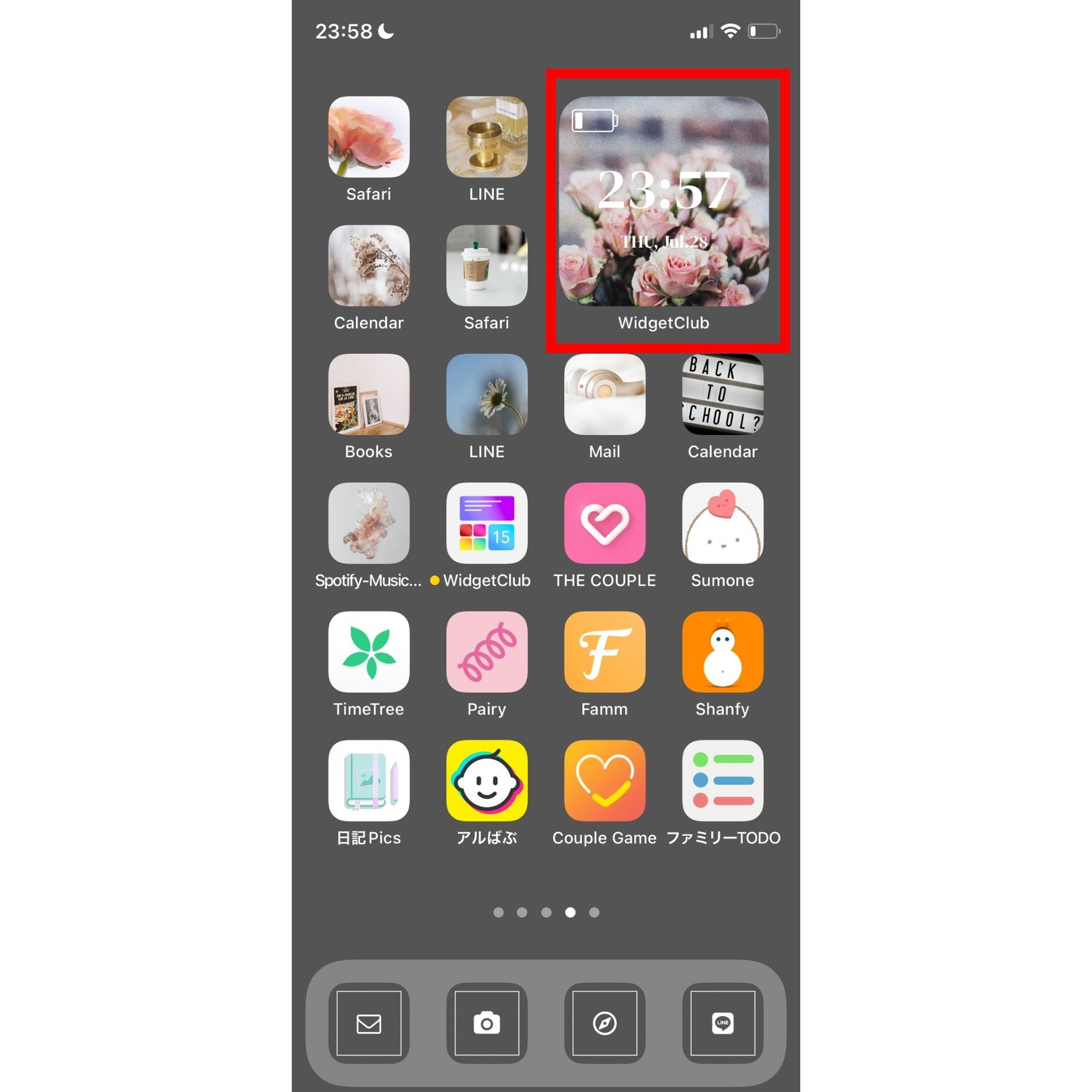 保存版 Iphoneのホーム画面をおしゃれにする超簡単な方法 Widgetclub