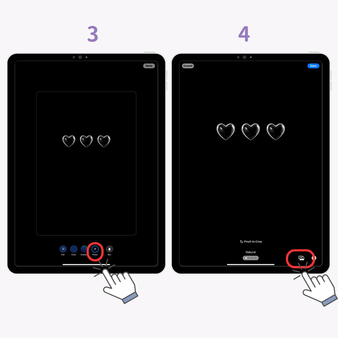 Image n°1 de l'iPad : Comment modifier l'arrière-plan de l'écran de verrouillage et de l'écran d'accueil