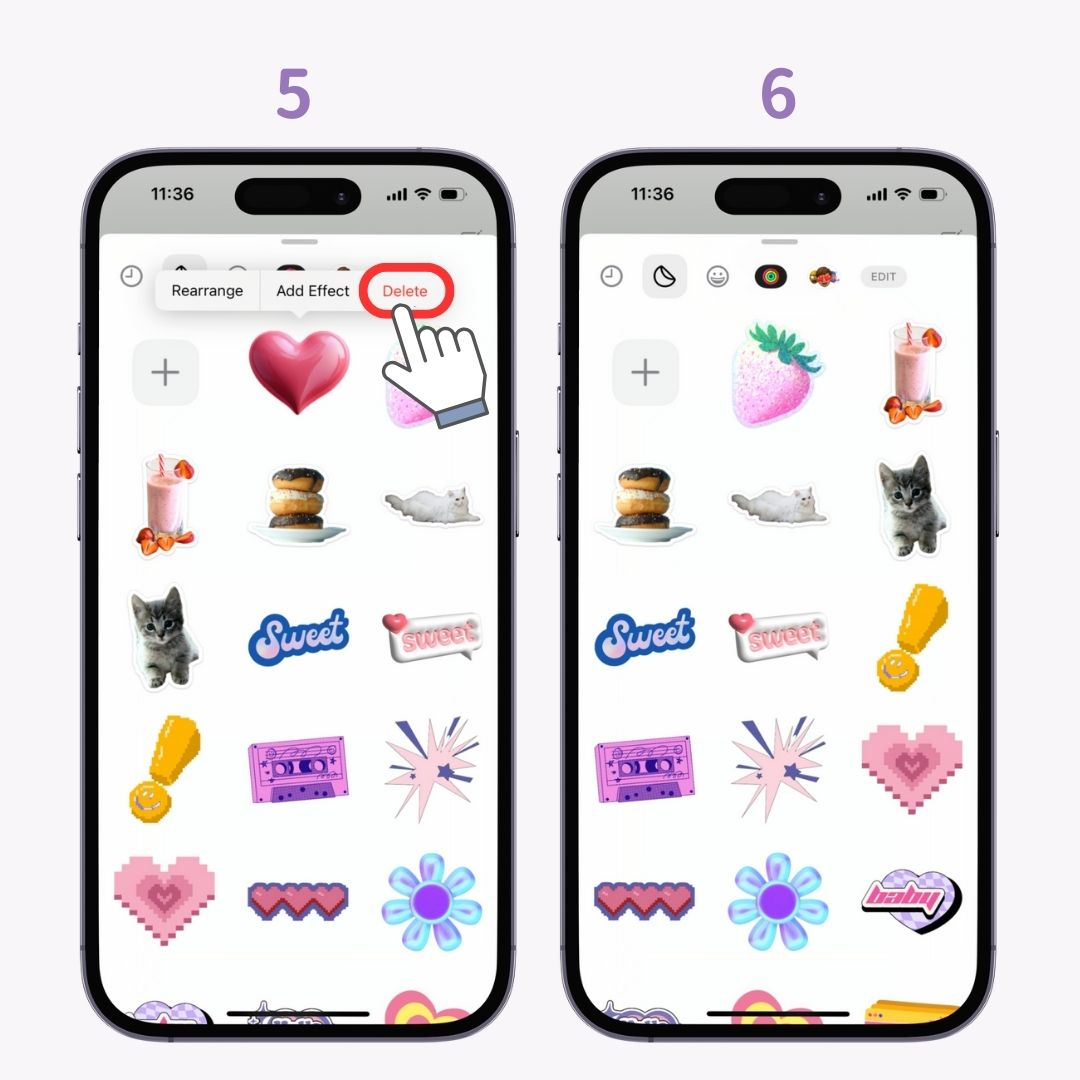 #1 bild av hur man skapar och använder iPhone-klistermärken 【Perfekt guide】