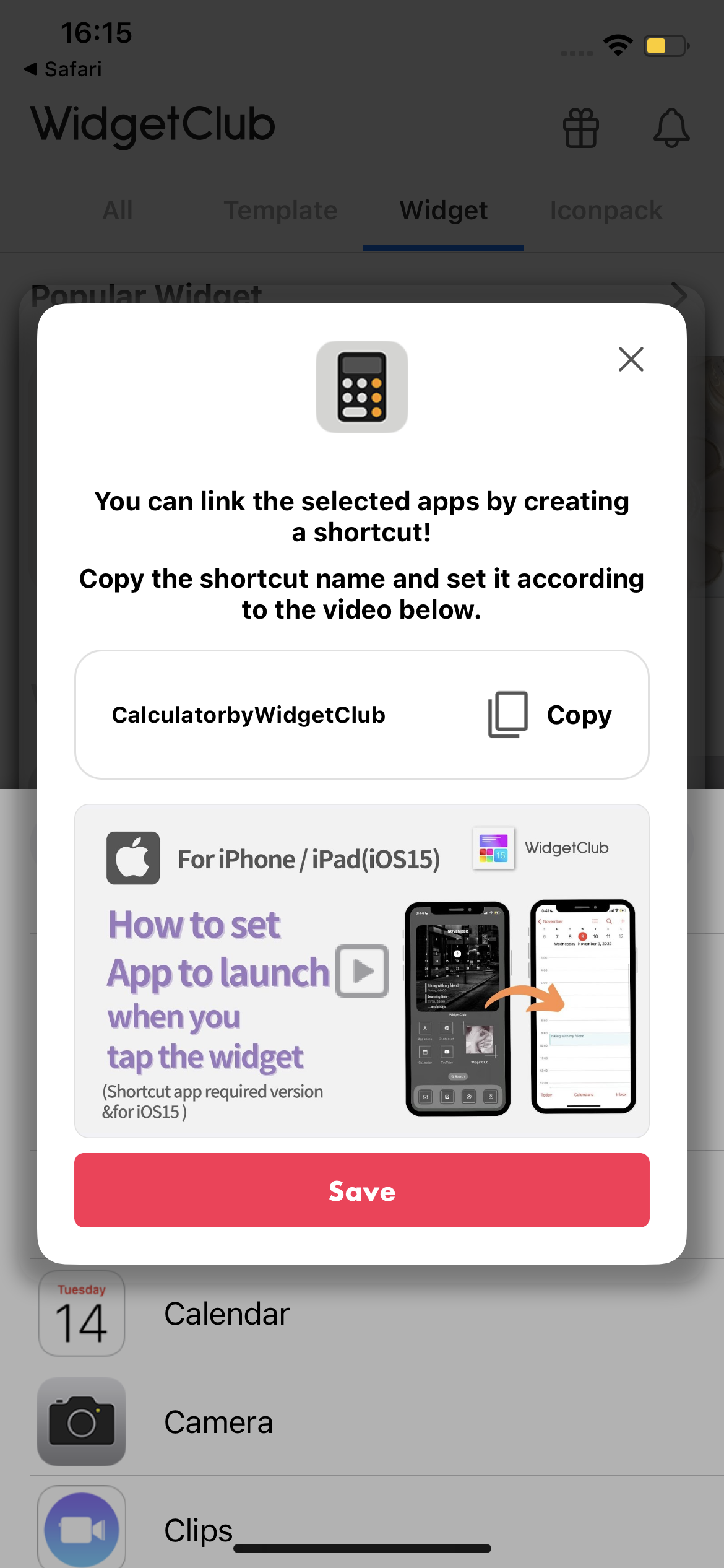 #5 image of How to set app to launch when you tap the widget