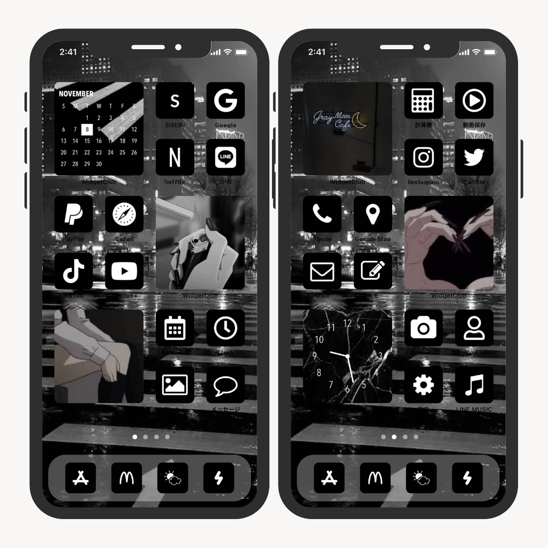 #5 image of Collection of Popular Monochrome Home Screen Arrangements 🤍
