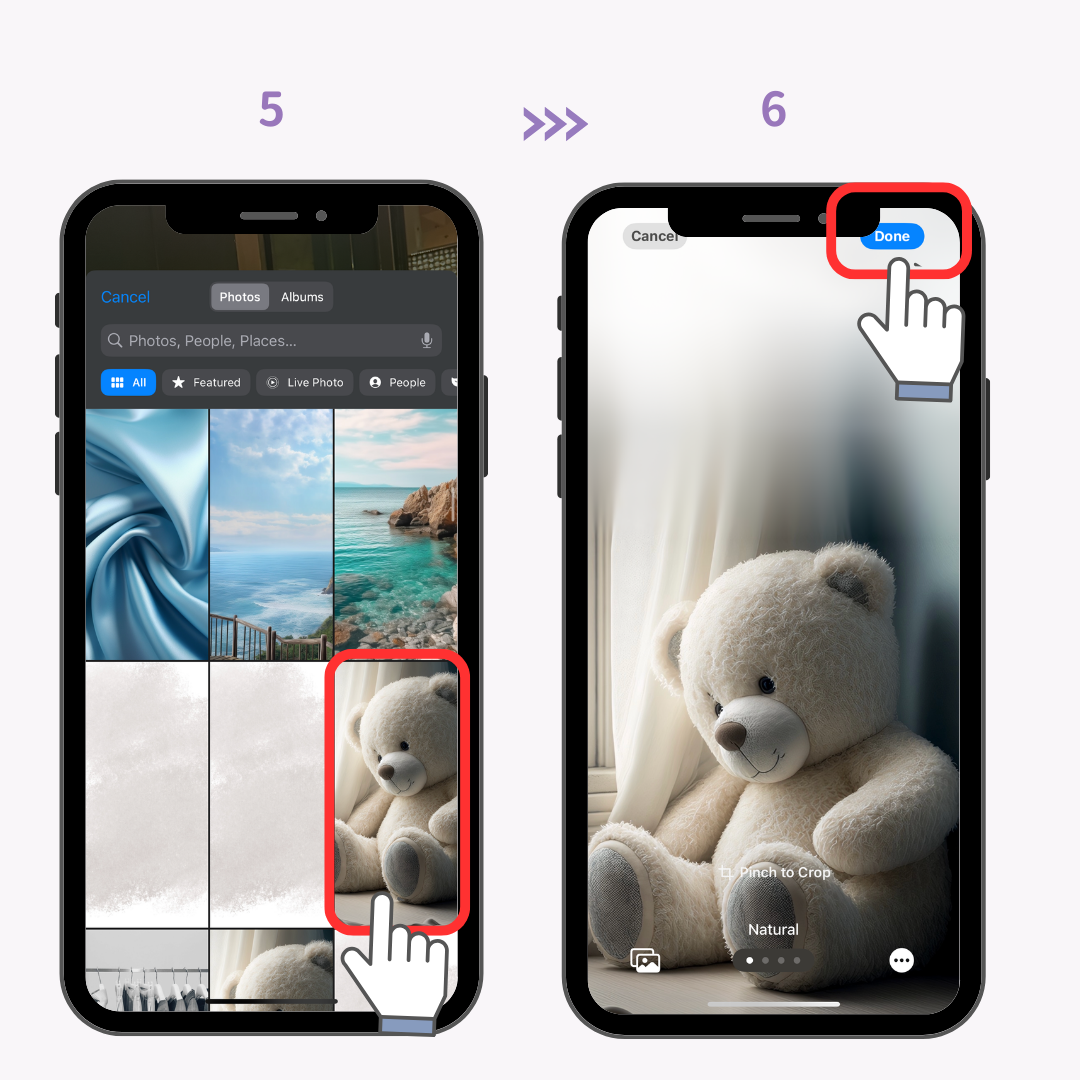 #3 imej Cara Menetapkan Wallpaper Berbeza pada Skrin Utama dan Kunci iPhone