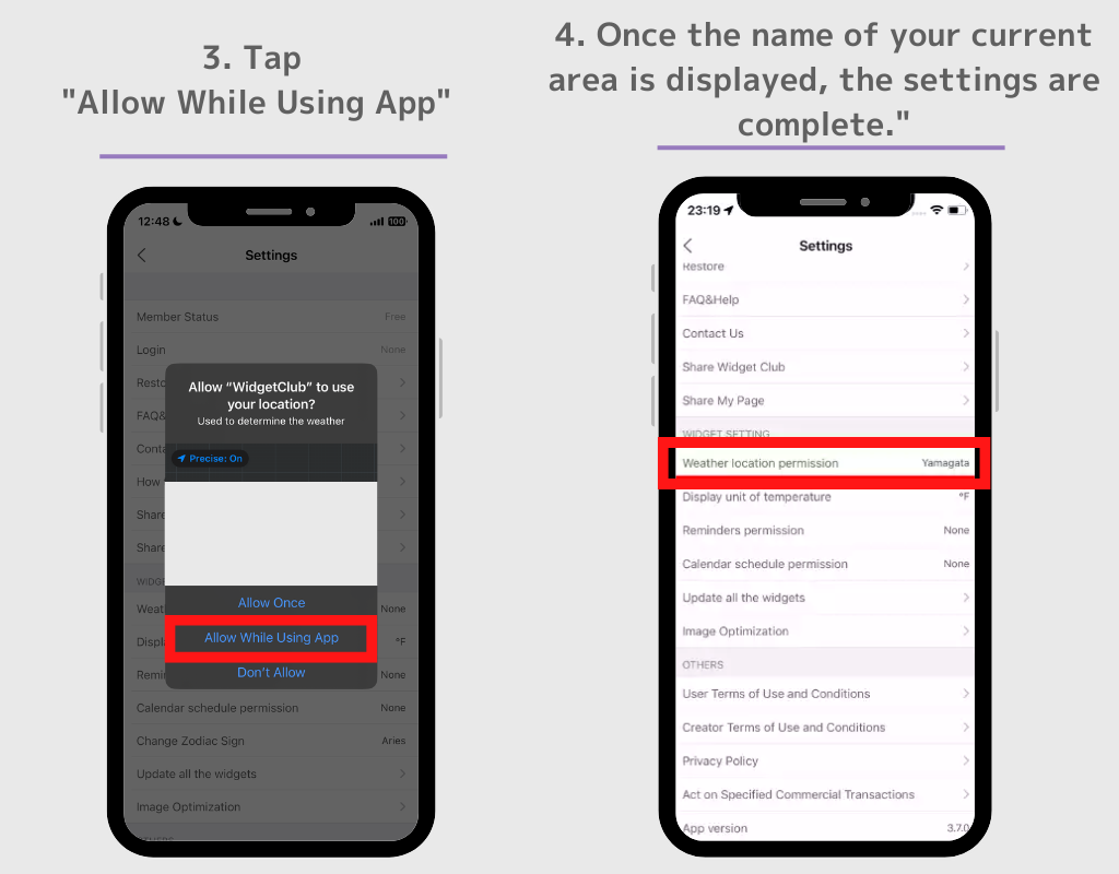 [iOS] Hava Widget'ının 3. resmi Görüntülenmiyor veya Konum Bilgisi Alınamıyor