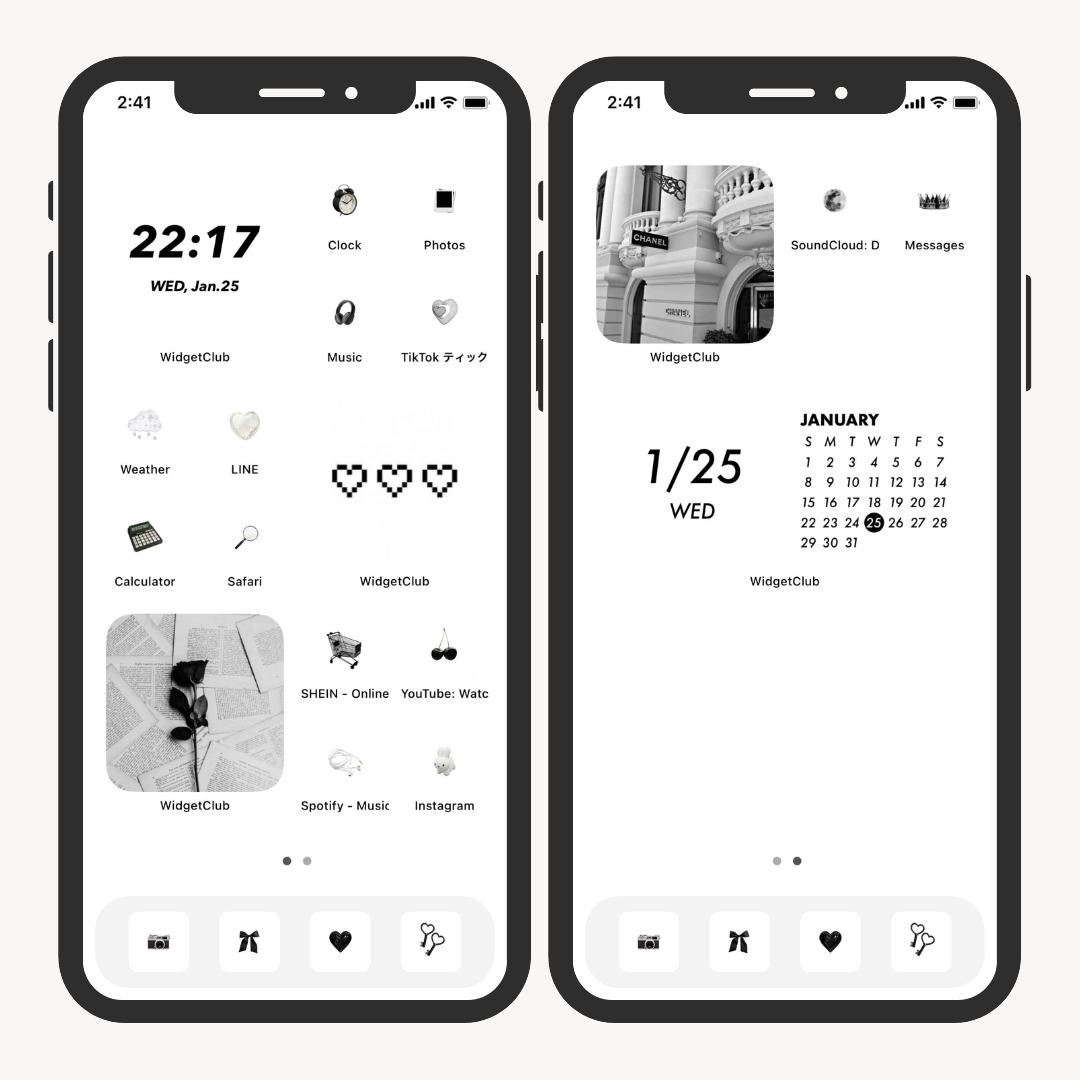 #13 image of Collection of Popular Monochrome Home Screen Arrangements 🤍
