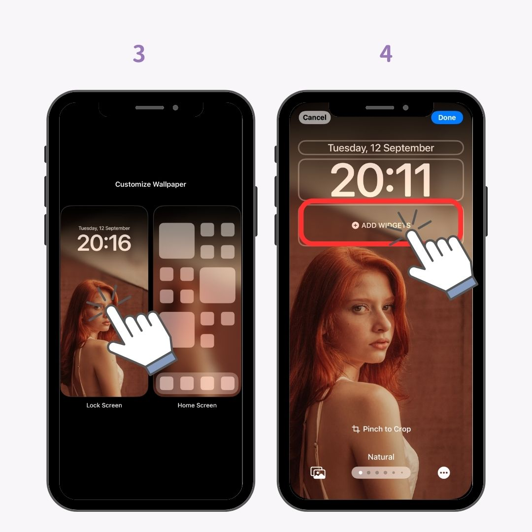 Obrázek č. 29 iOS17 Nová funkce: Přizpůsobení obrazovky uzamčení