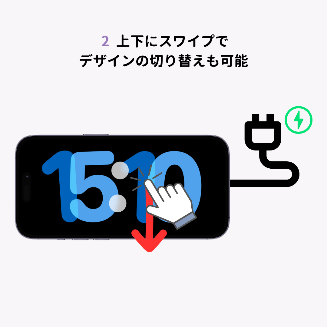 iPhoneロック画面の時計をカスタマイズする方法！秒表示もの画像1枚目