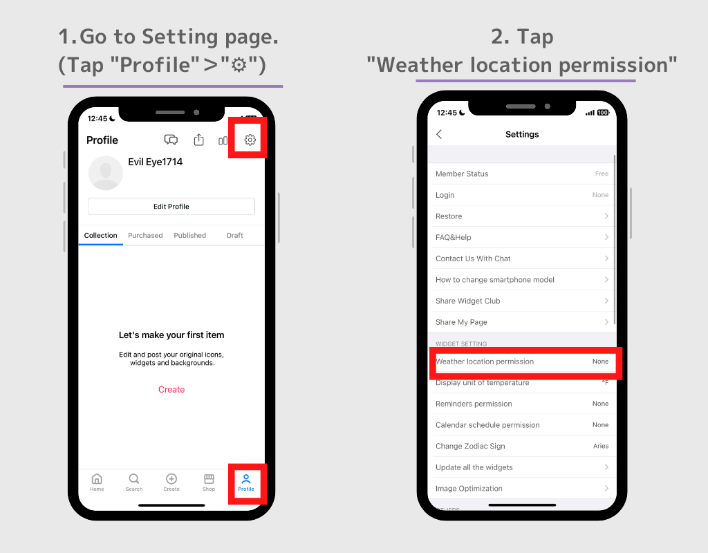 [iOS] Hava Widget'ının 2 numaralı görüntüsü Konum Bilgisini Görüntülemiyor veya Alamıyor