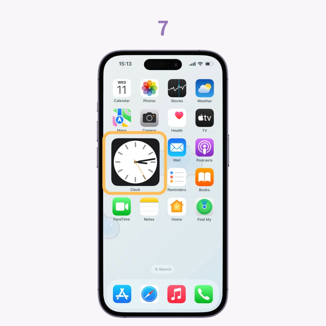 iPhone əsas ekranına Widget əlavə etmək üçün №1 şəkil