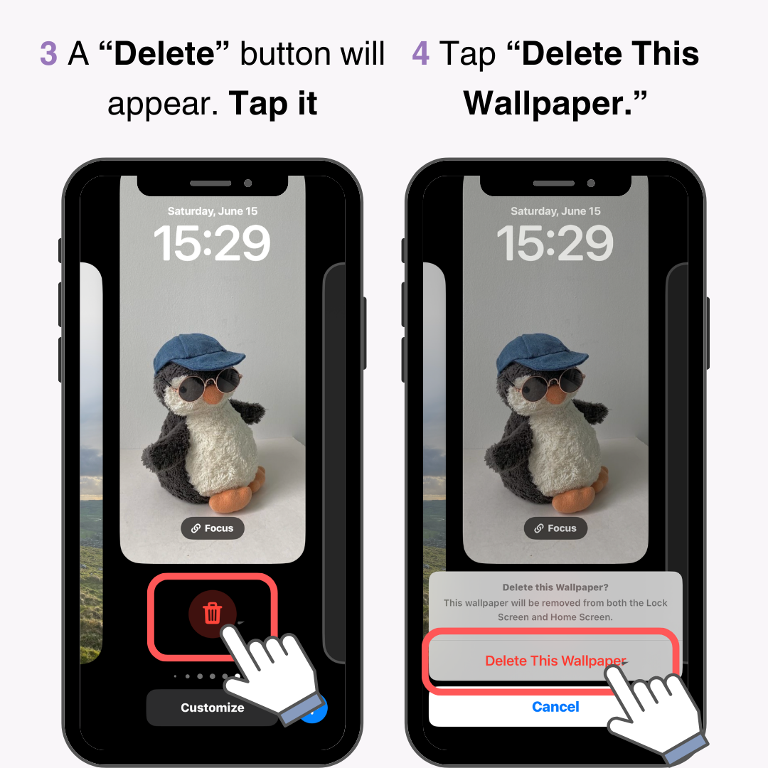 #2 image of How to Delete iPhone Lock Screen Wallpaper! Troubleshooting Tips if It Doesn’t Work