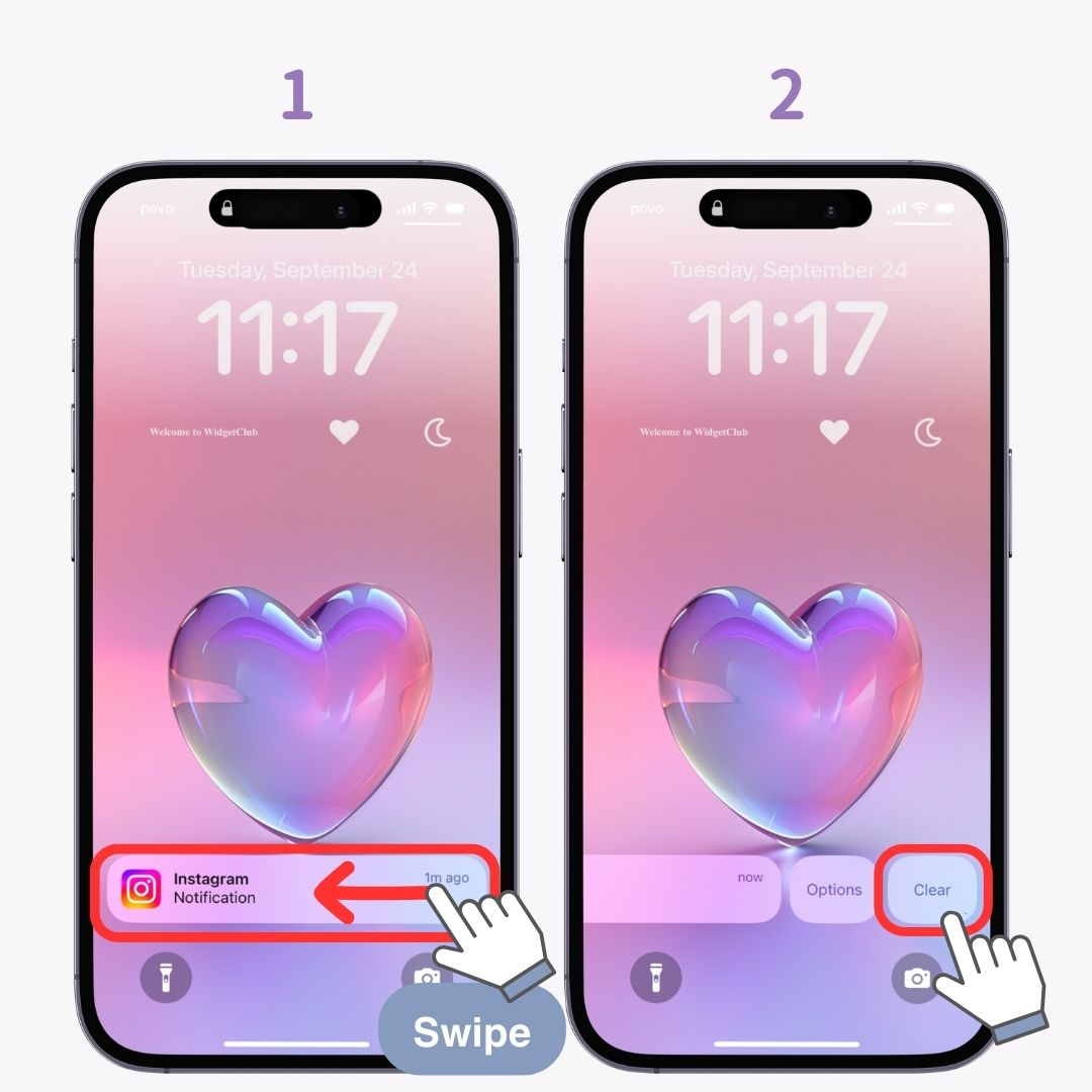 #1. kép az Értesítések kezelése az iPhone zárolási képernyőjén