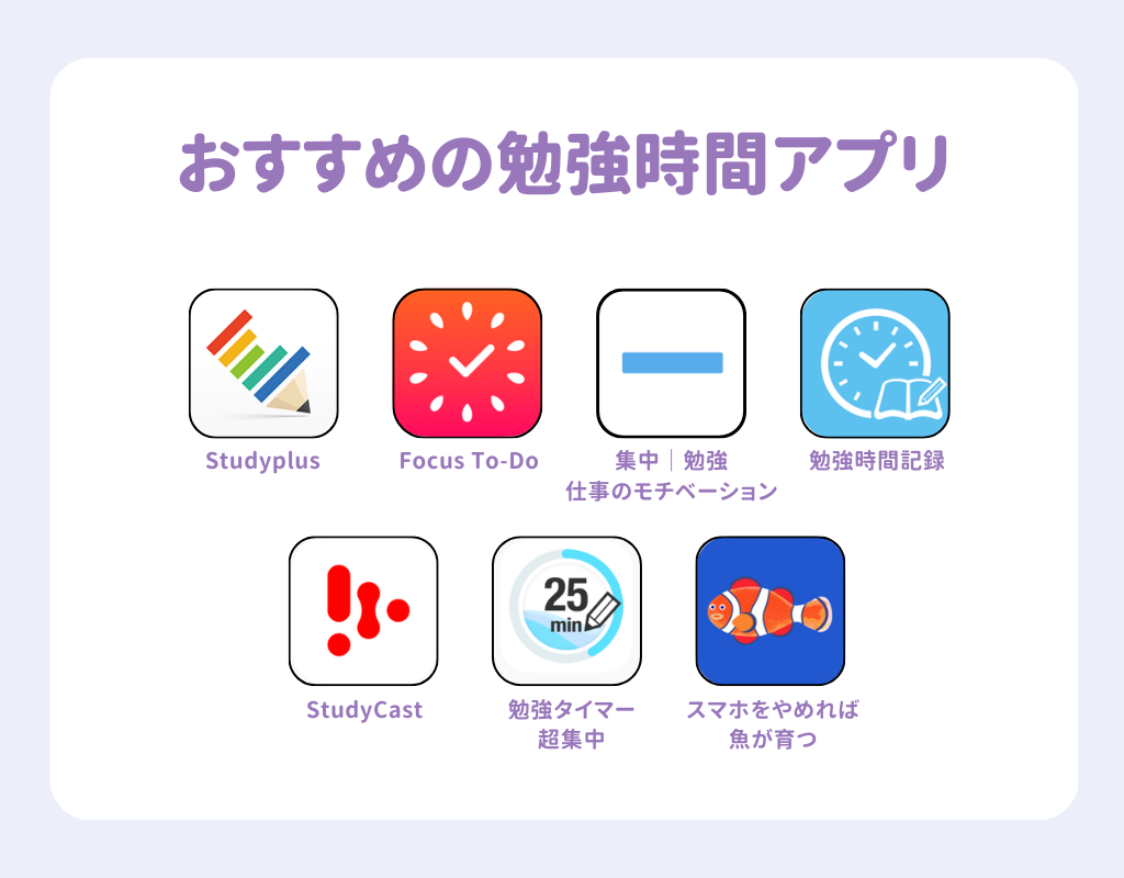 【2025年】勉強時間アプリのおすすめ7選！選び方や活用方法もの画像2枚目