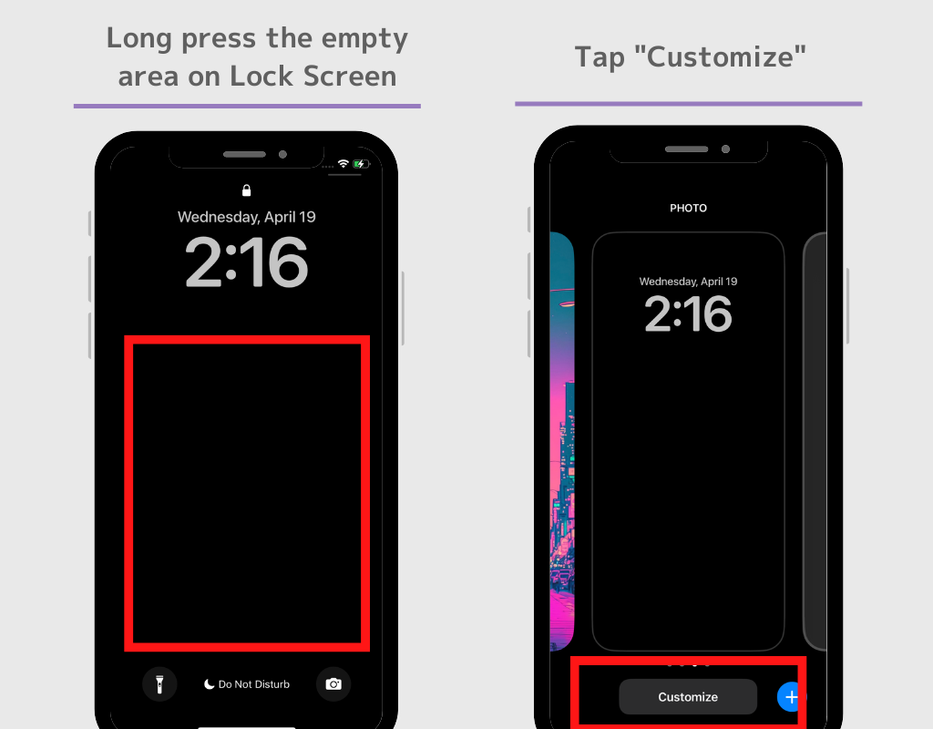 #2 slika Kako prilagoditi iPhone zaključani zaslon?