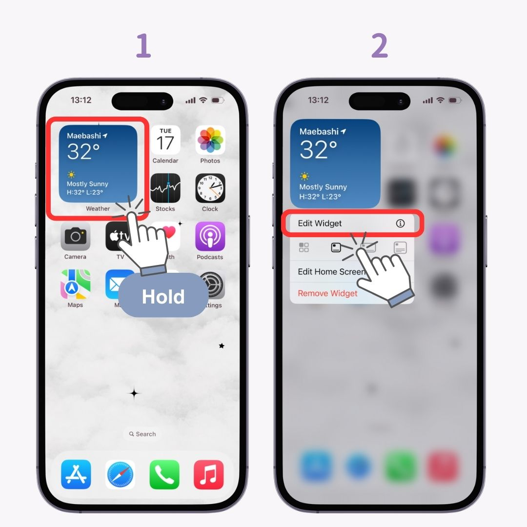 Obrázek č. 1 Jak přidat widget Počasí do vašeho iPhone