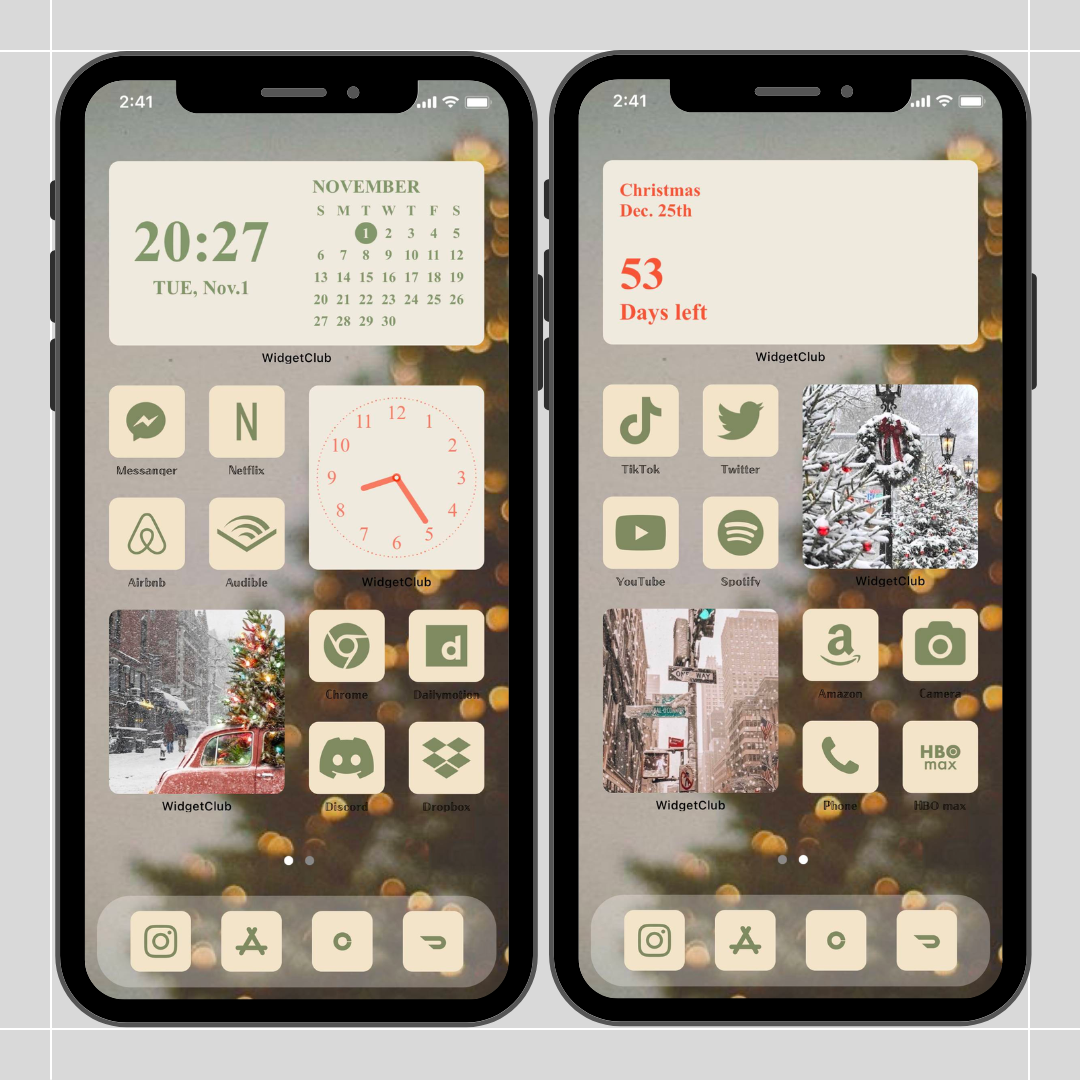 #6 image of Christmas home screen setup ideas