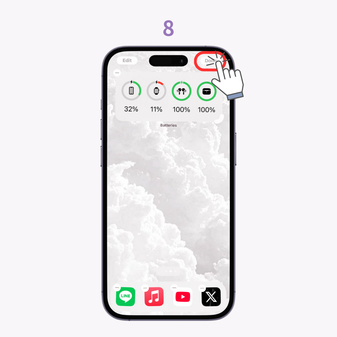 #1 kép: Az AirPods nem jelenik meg az akkumulátor widgeten