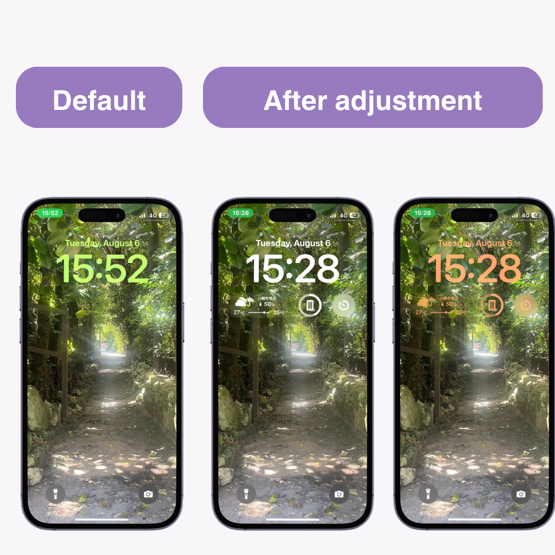 Imaginea nr. 1 a Cum să remediați un ceas transparent pe ecranul de blocare al iPhone