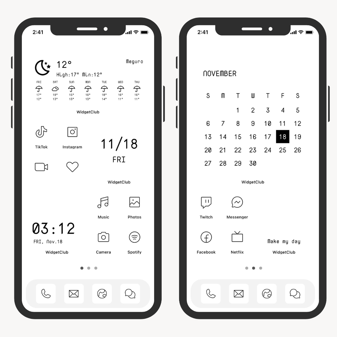 #1 image of Collection of Simple Home Screen Arrangements 🤍
