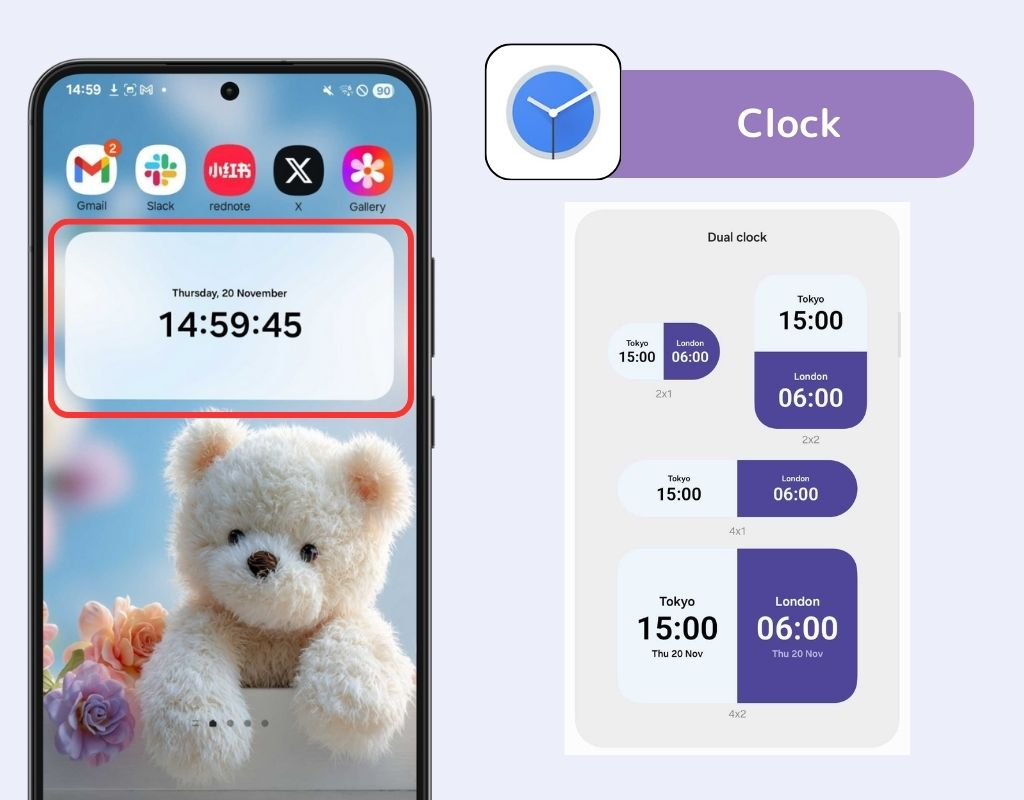 #3 image of 13 Best Clock Apps – With Widget Support!
