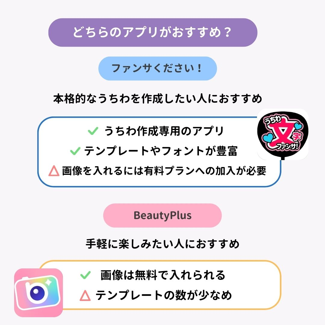うちわ文字アプリおすすめ2選＆使い方を徹底解説！【推し活】の画像2枚目