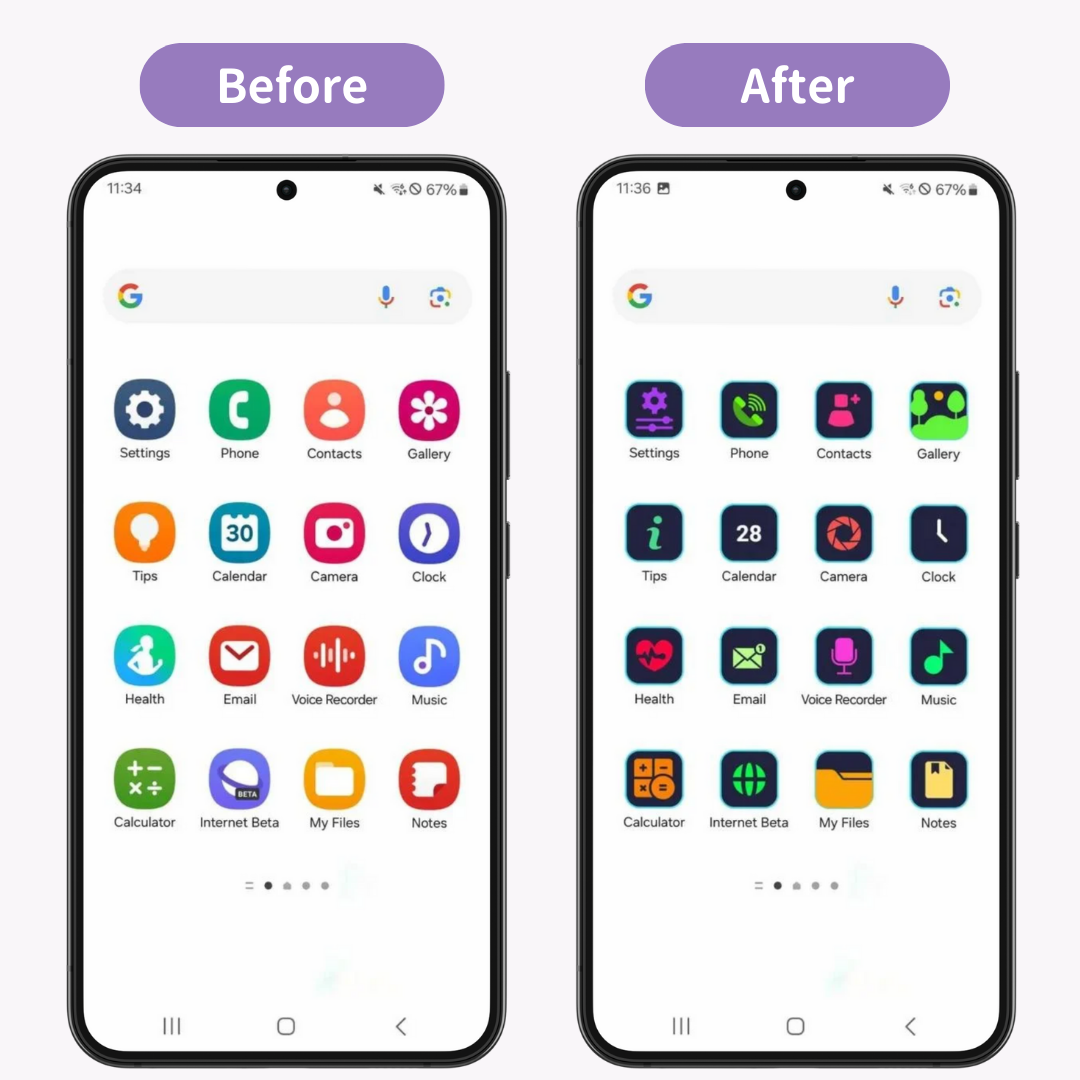 #2 image of Changing the Color of App Icons on Android