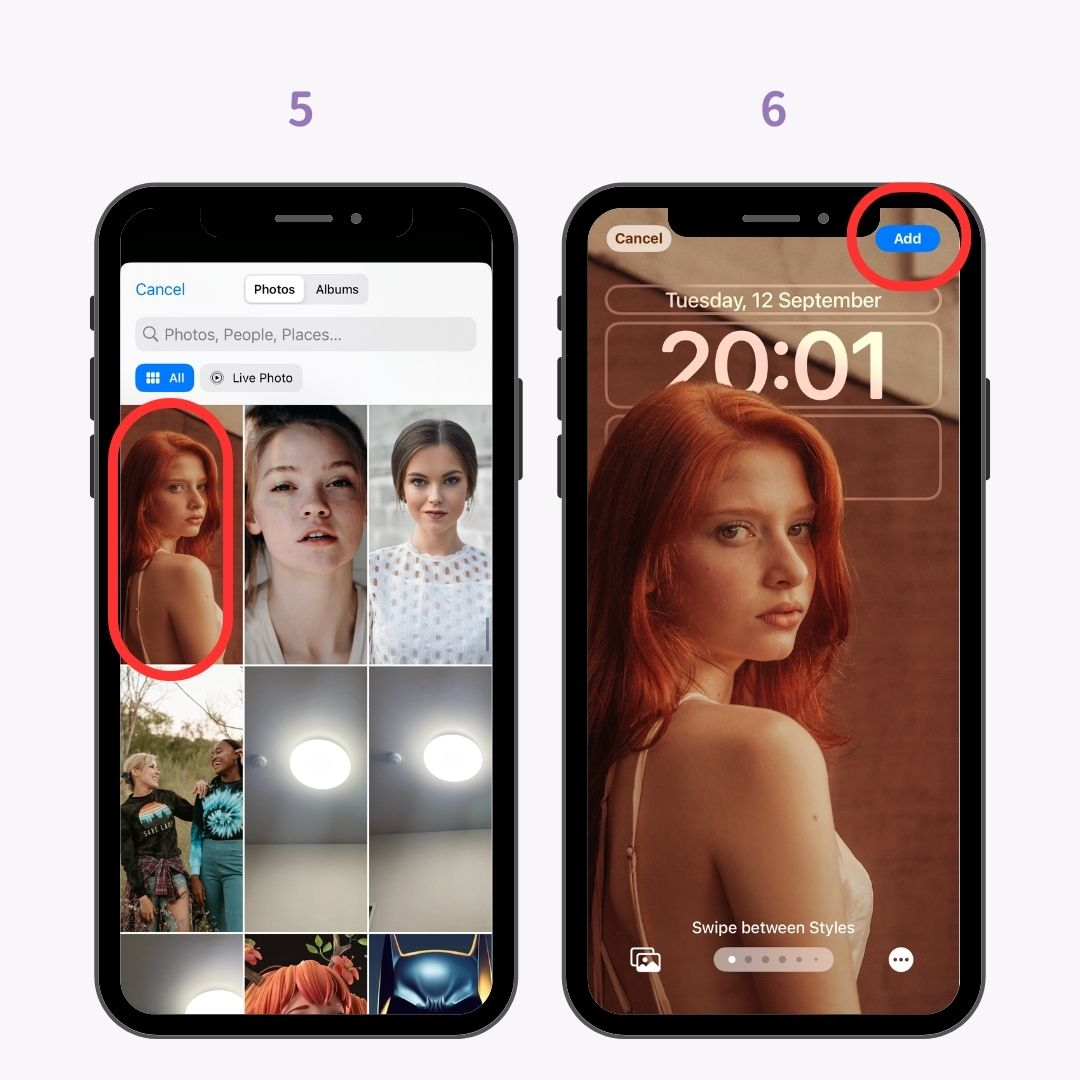 #23 slika iOS17 Nova značajka: Prilagodba zaključanog zaslona
