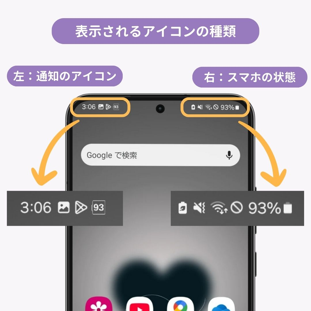 Android上部のアイコンの意味は何？主な機能の一覧も紹介の画像1枚目