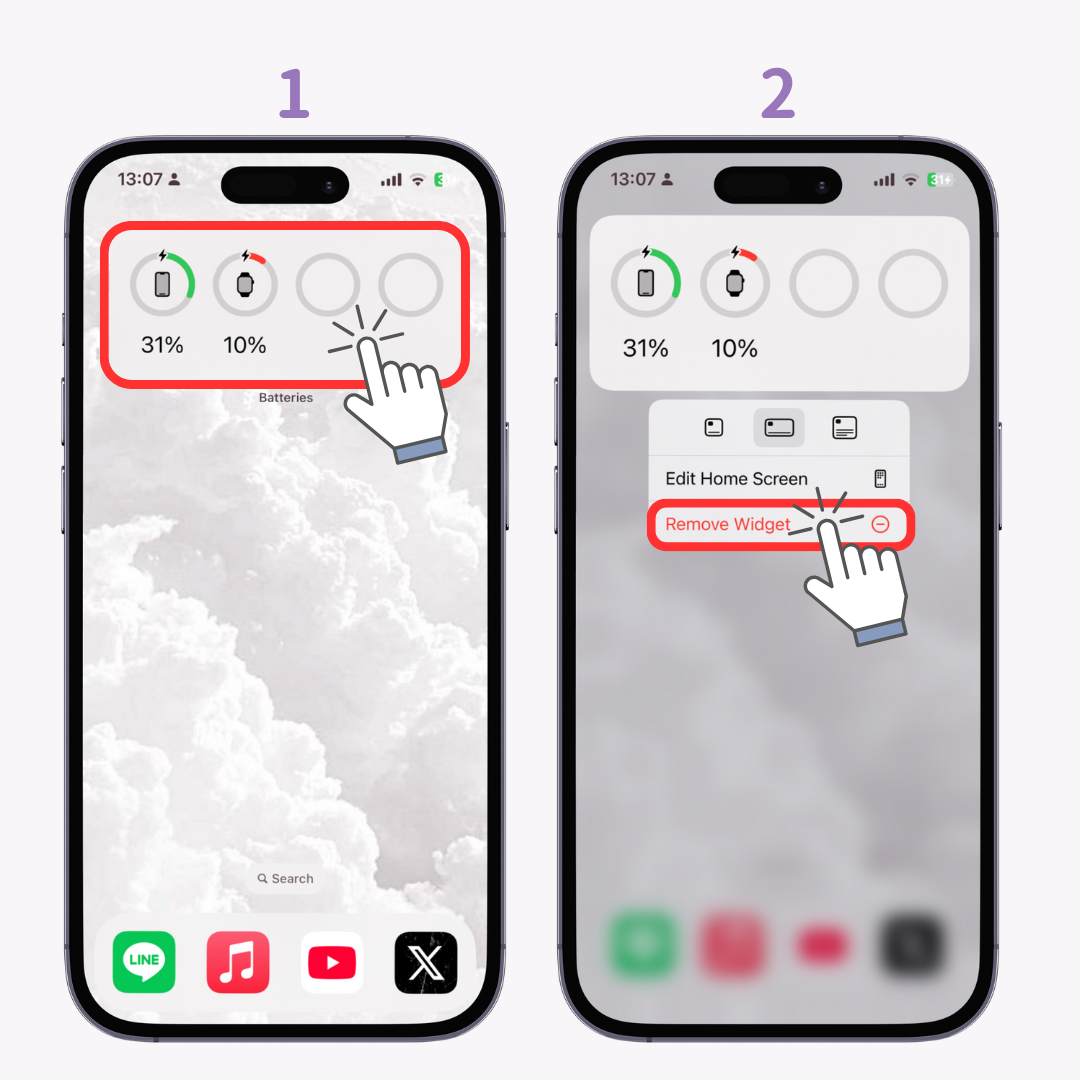 #1 kép: Az AirPods nem jelenik meg az akkumulátor widgeten