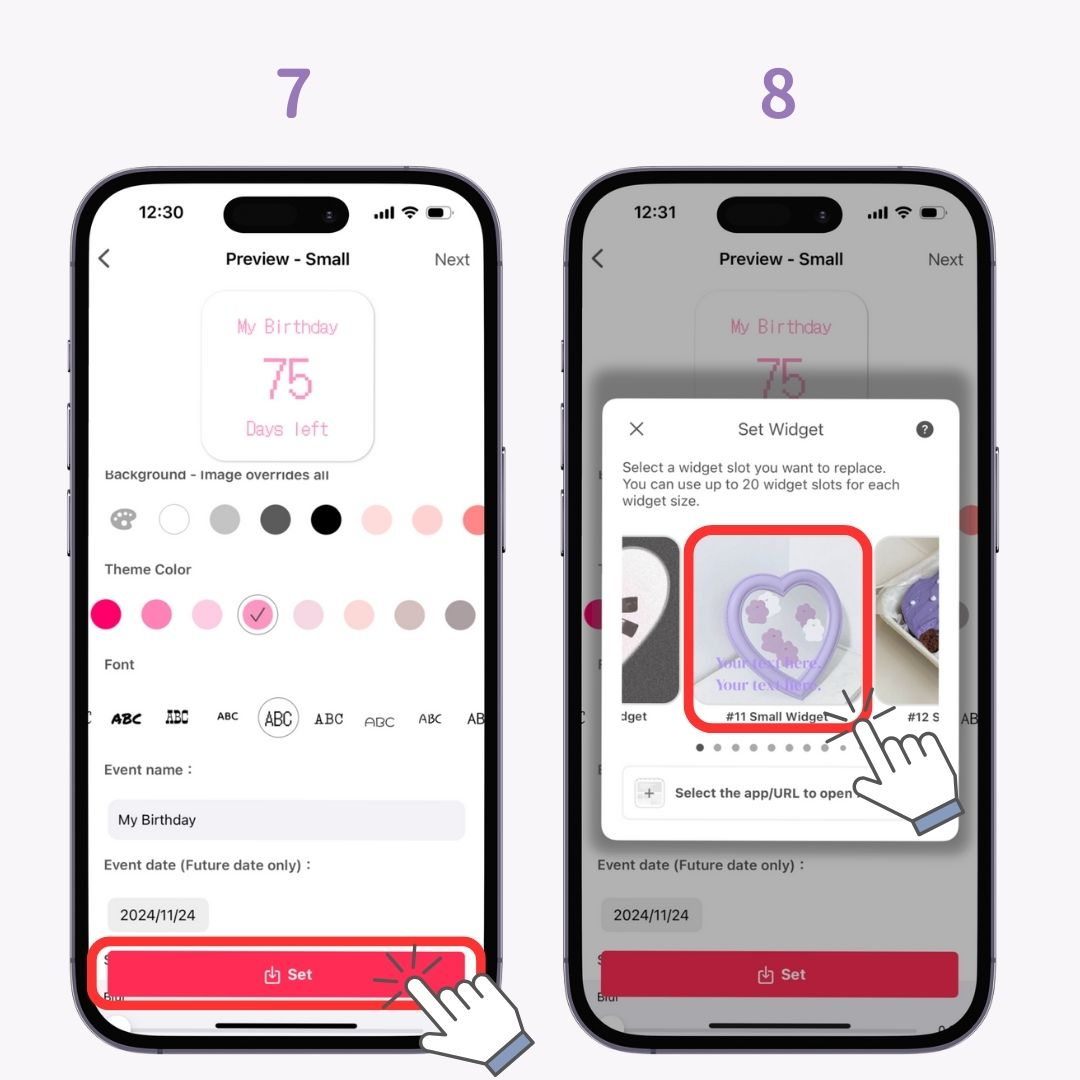 #1 image of How to Add Countdown Widget on Your Phone