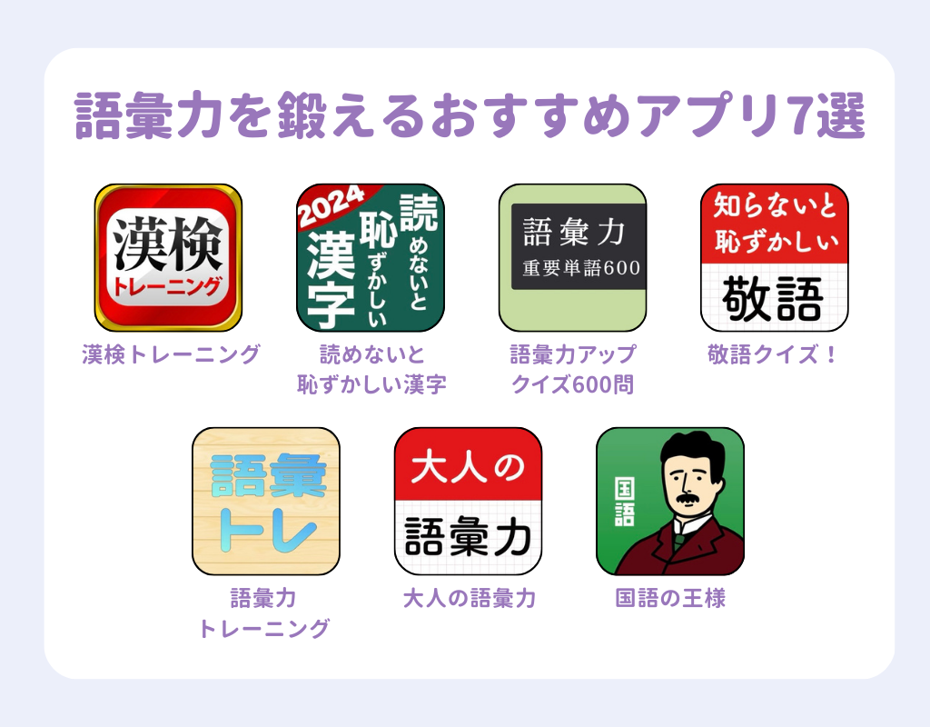 語彙力を鍛えるおすすめアプリ7選！無料で使えるの画像1枚目
