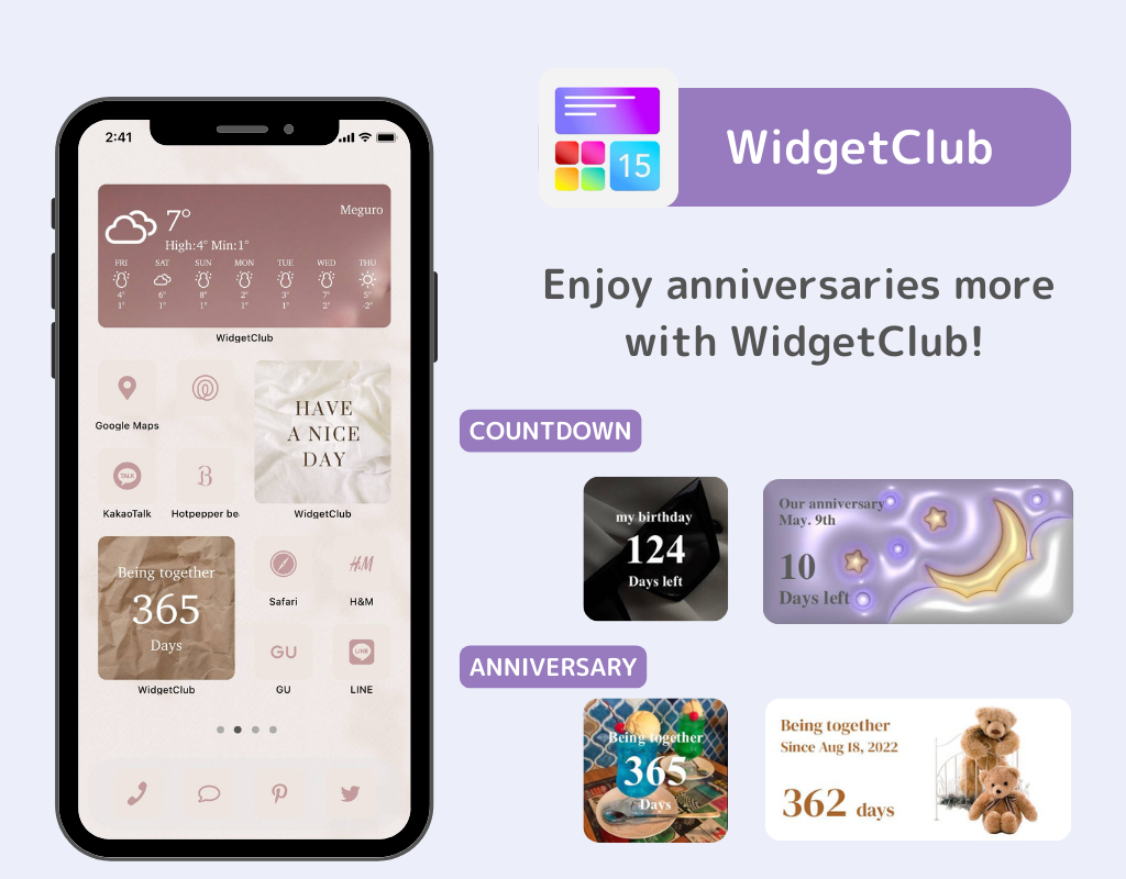 Hình ảnh số 1 của Anniversary Widget có thể được thêm vào Màn hình chính của bạn!