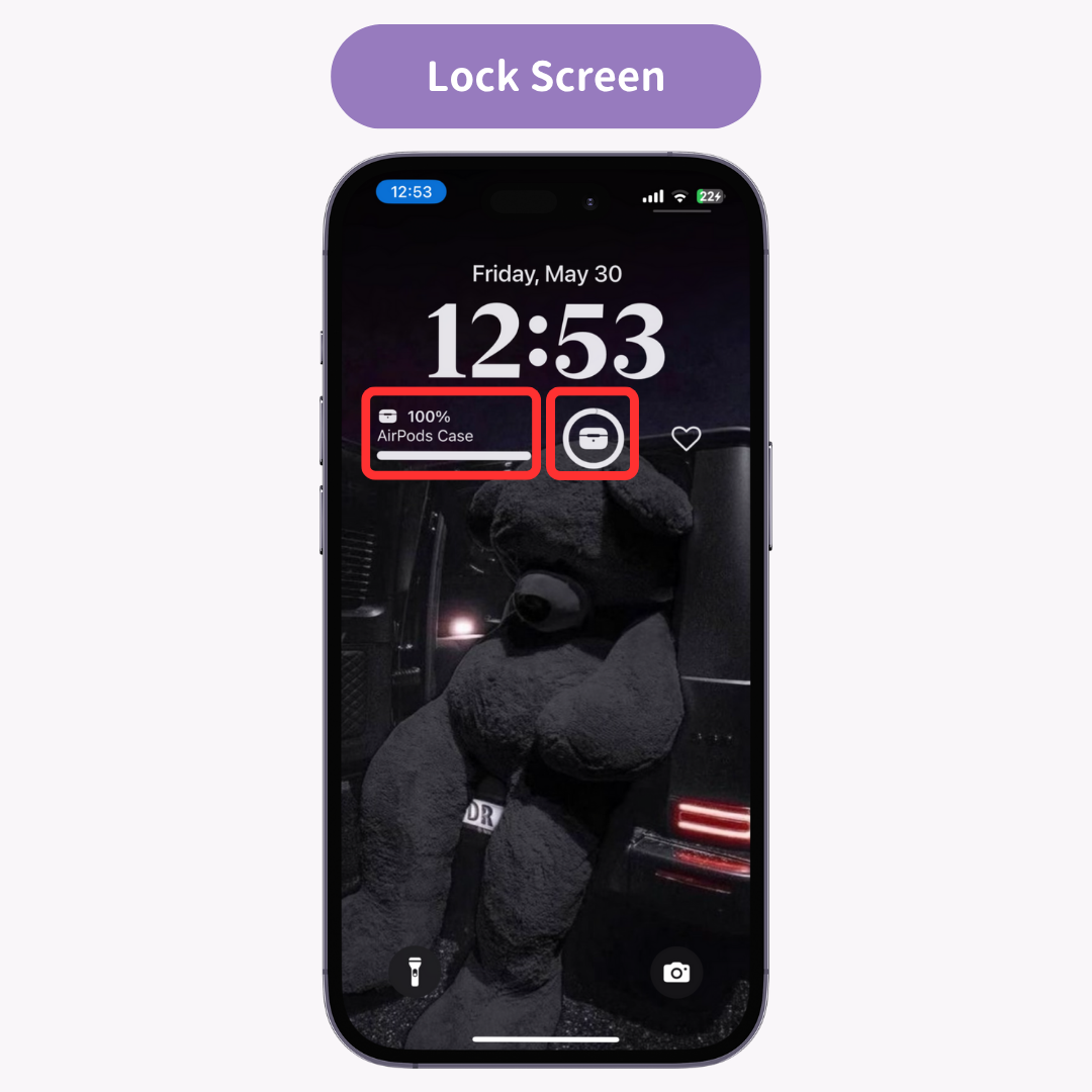 #1 kép: Az AirPods nem jelenik meg az akkumulátor widgeten